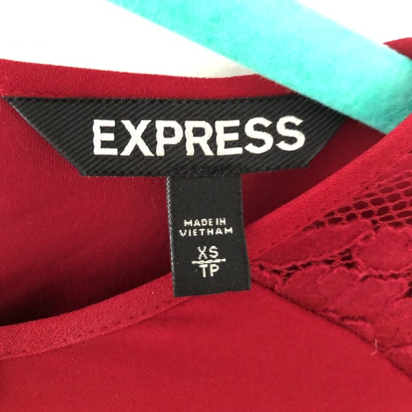 Express Long Sleeve Tie Fit And Flare Skater Dress - Picture 4 of 6